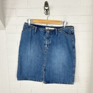 Gap Jeans Vintage Low Rise Cotton Denim Skirt Size 6